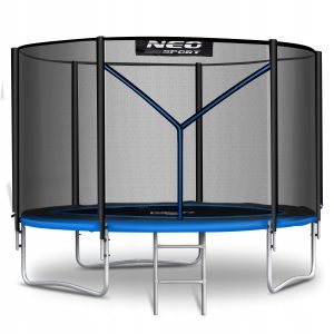 TRAMPOLINA OGRODOWA dla dzieci z siatką zewnętrzną 312cm 10ft NEOSPORT