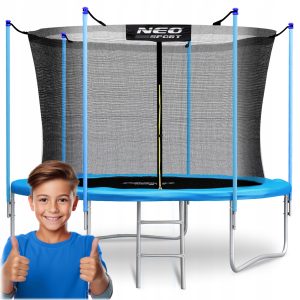 TRAMPOLINA OGRODOWA DLA DZIECI 312cm 10ft + DRABINKA NEOSPORT
